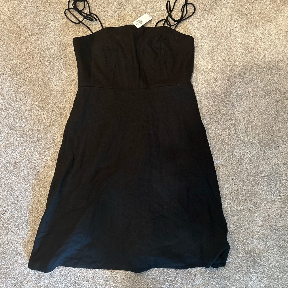 NWT Old Navy Tie Shoulder Linen dress